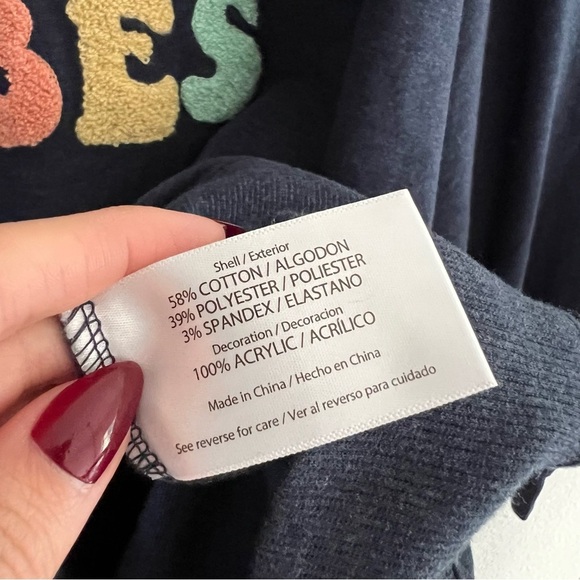 Wildfox Blue Good Vibes Sweater Sz XL Oversized Pullover Groovy Retro 70s Vibes - Picture 6 of 7